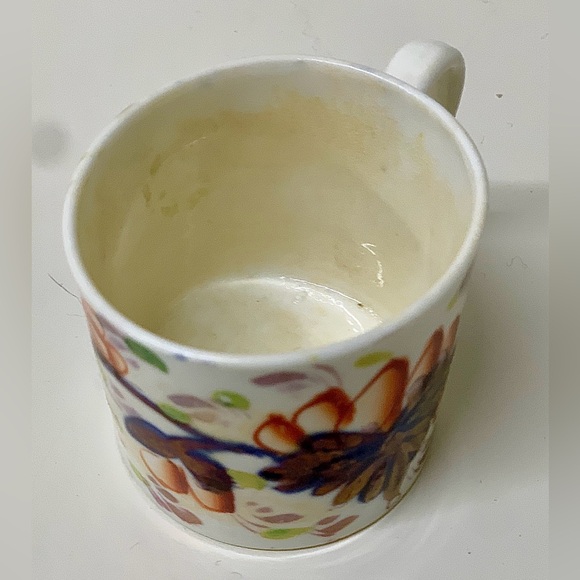 19th Century Antique Gaudy Welsh Grape Pattern Miniature Child’s Mug - Picture 5 of 14